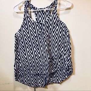 Black white strip shirt (brand: Divided)